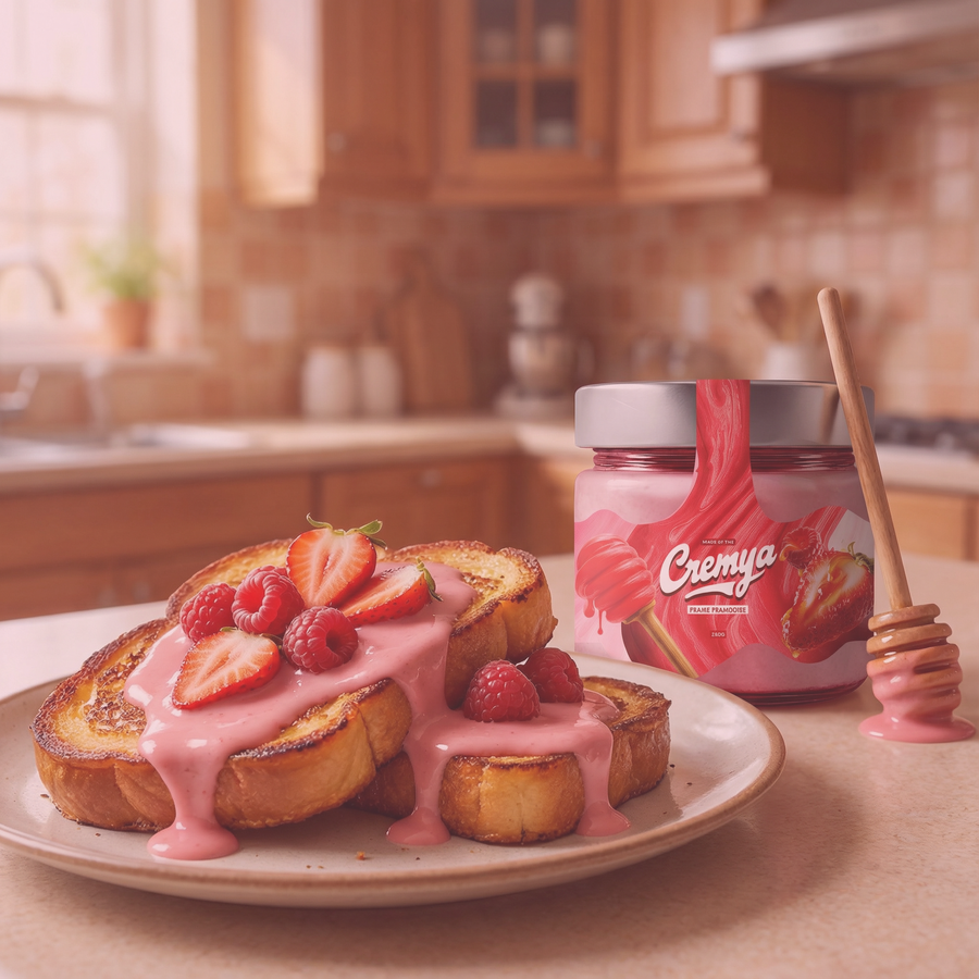 Pain perdu fraise-framboise — La douceur fondante !